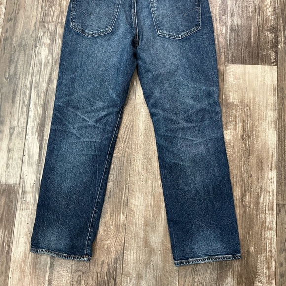 American Eagle Outfitters Dark Blue Straight Jeans Size 31x30 - Picture 5 of 9